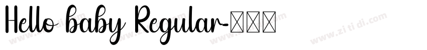 Hello baby Regular字体转换